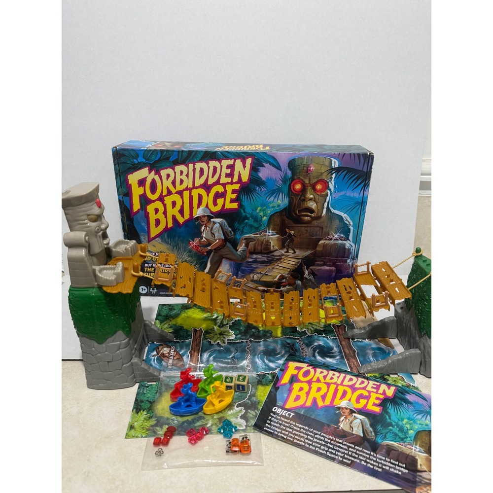 Hasbro Gaming Forbidden Bridge Board Game F2202 Jungle Adventure Shaking Bridge